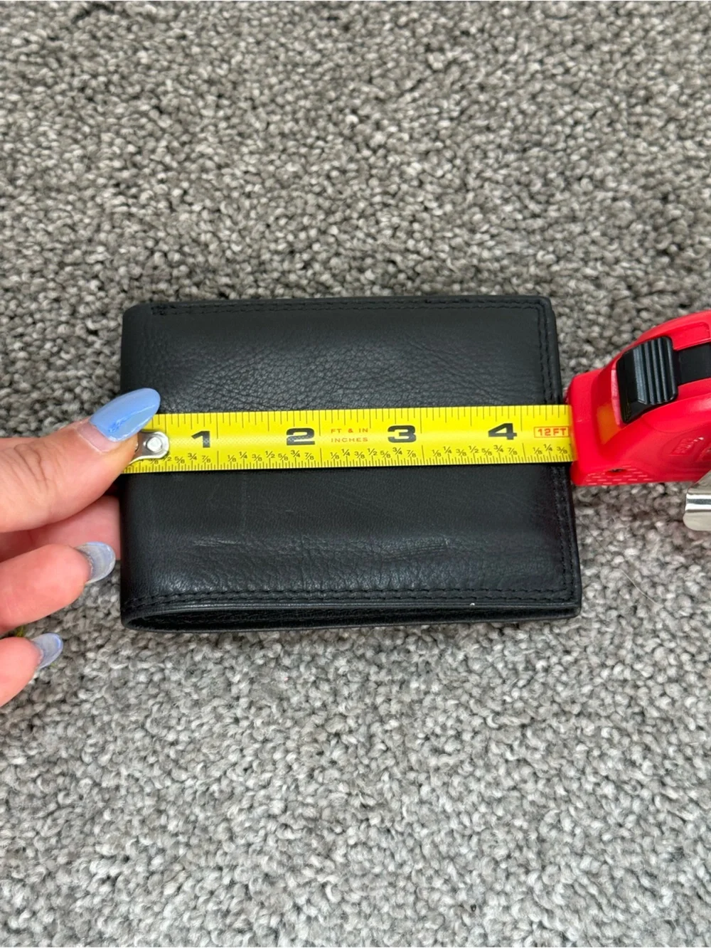 Fossil Men's Black Leather Bifold Card Wallet